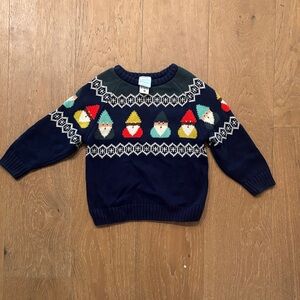 Hanna Andersson Navy and White Sweater